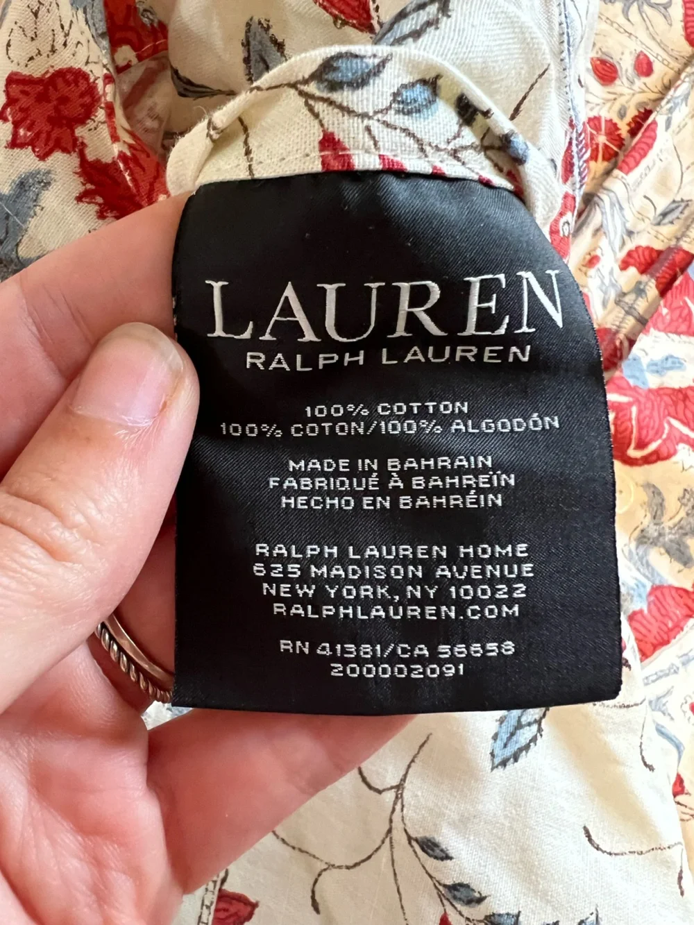 Vintage Ralph Lauren Kelsey Paisley King Size Duvet Cover